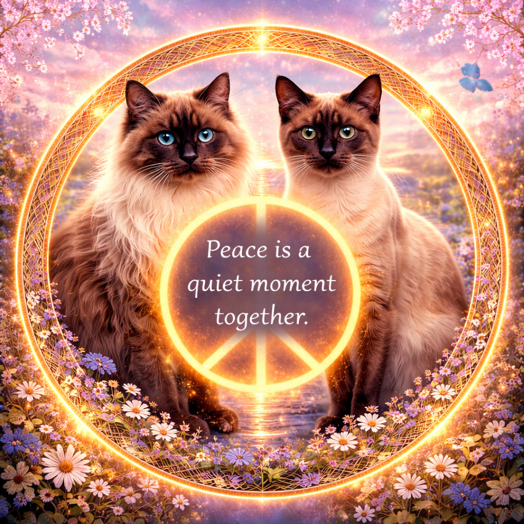 Siamese style cats design